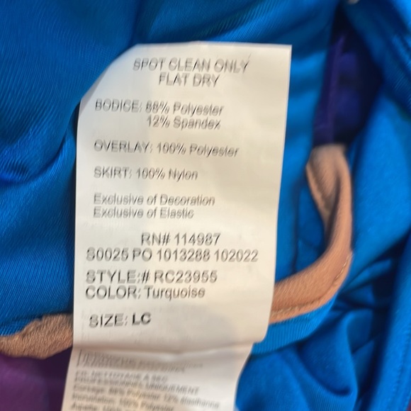 Revolution Dancewear Sequin and tulle dance Dress size Child Large - Picture 6 of 6